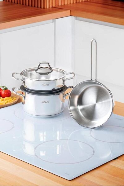 ACAR Karat Vera 5-Piece Steel Pot Set