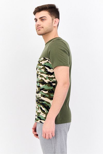 Puma Men Sportswear Fit Short Sleeve Outdoor T-Shirts, Green Moss