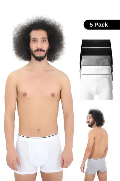 andredimoda Ανδρικά βαμβακερά Lycra Boxers 5 Pack Premium Πακέτο Προίκας Ειδικού Σχεδιασμού