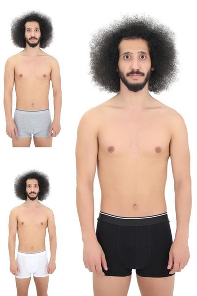 andredimoda Ανδρικά 6 πακέτα Boxers 1ο Class Fabric Premium Πακέτο Ειδικού Σχεδιασμού Απλό Lycra Boxer Shorts Δώρο προίκας