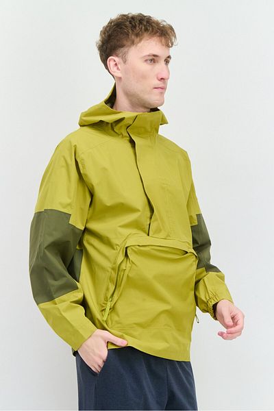 adidas Men Sportswear Fit Outdoor Windbreaker Jacket, Bright Olive