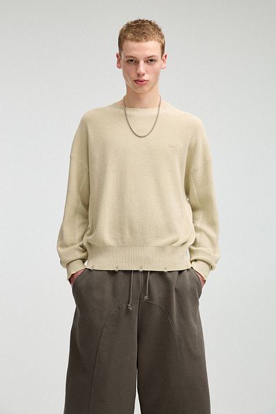 Pull & Bear Ripped STWD graphic jumper
