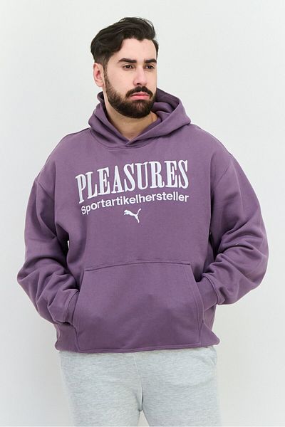 Puma Men Sportswear Fit Long Sleeves Outdoor Hoodie, Purple