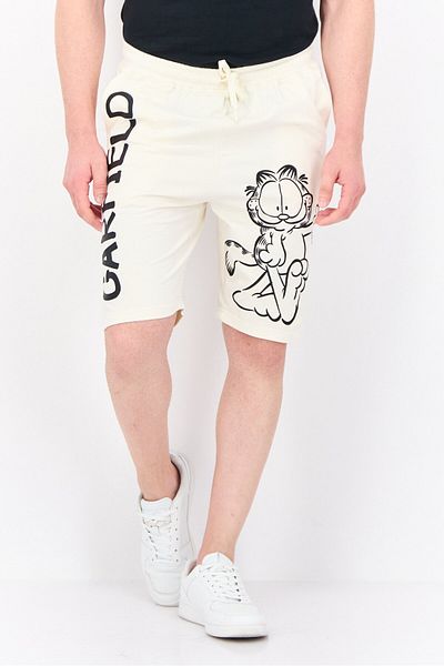 NİCKELODEON Men Garfield Basic Shorts, Off White