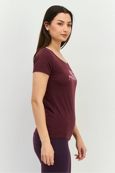 SKECHERS Women Sportswear Fit Short Sleeve Outdoor Top, Mauve