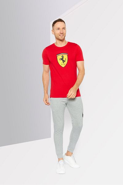 Puma Puma x Scuderia Ferrari Men Sportswear Fit Short Sleeve Outdoor T Shirt, Red