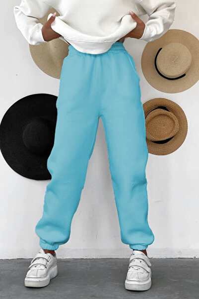 ışıltıbutik Γυναικεία χειμερινή φλις φούτερ τριών κλωστών με ψηλόμεσο