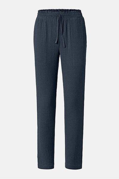 Tchibo Women Drawstring Plain Loungewear Pants, Navy