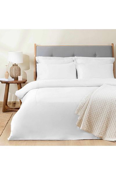 Chakra Bamboo Duvet Cover King Size White