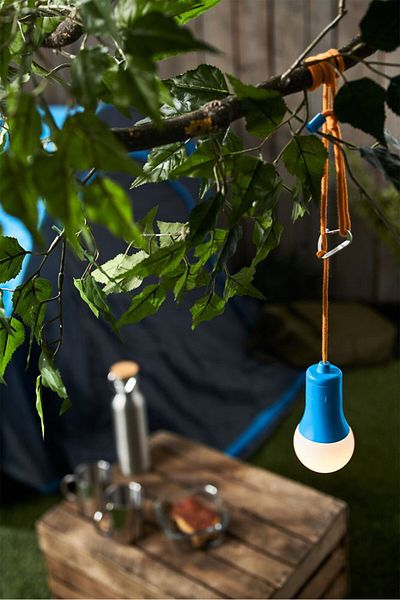 Tchibo Led Camping Lamp, White/blue