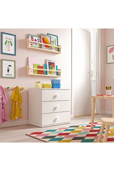 IKEA çocuk şifonyeri, beyaz, 60x40x60 cm