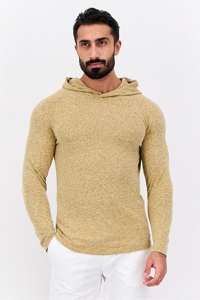 Civil Society Men Heather Long Sleeves Hoodie, Gold