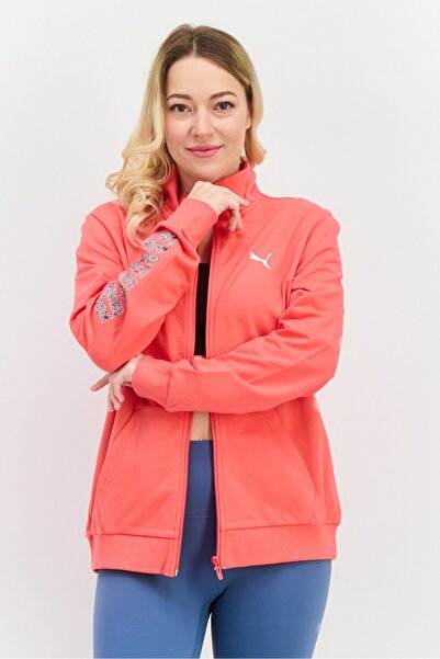 Puma Women Regular Fit Long Sleeves Outdoor Jacket, Pink