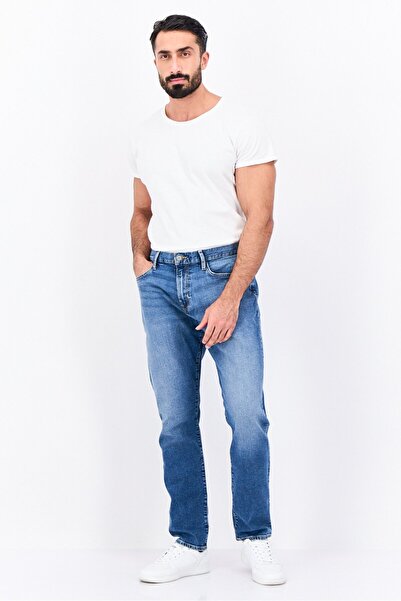 GAP Men Straight Fit Washed Stretchable Denim Jeans, Blue