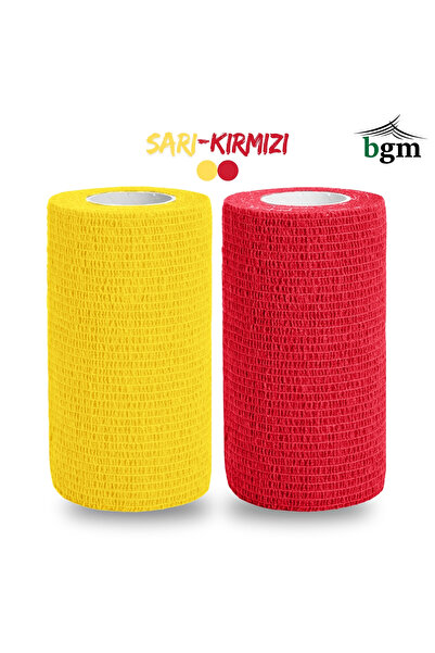 bgm Elastik Kendinden Yapışkanlı Bandaj  10cm X 4.5m Coban Bandajı Sporcu Ban...