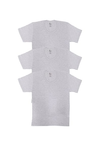CENNETOĞLU Men's 3-Piece Crew Neck Undershirt in Special Package