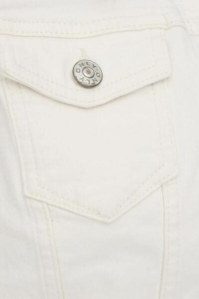 ONLY Onltia Dnm Ecru Jacket - Sleeve Pin Model