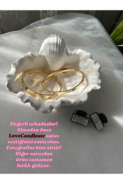 Love Candle Dekor İstiridye Takı Tabağı, Deniz Kabuğu Sunumluk, Deniz Kabugu ...