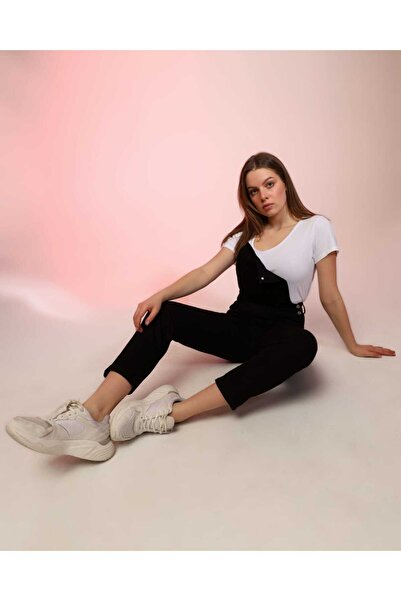 Pelin Salopet Gardener Denim Jeans Jumpsuit