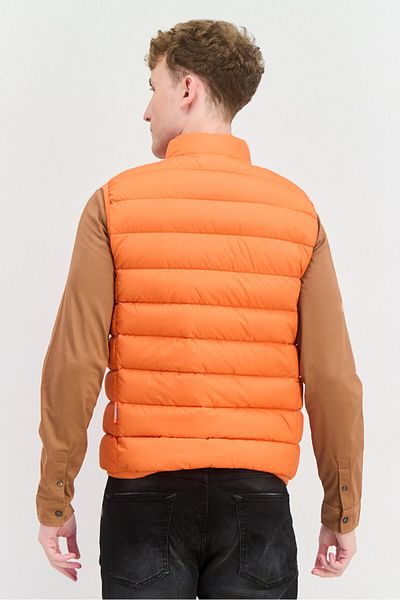 Sorbino Men Quilted Puffer Jacket Vest, Orange