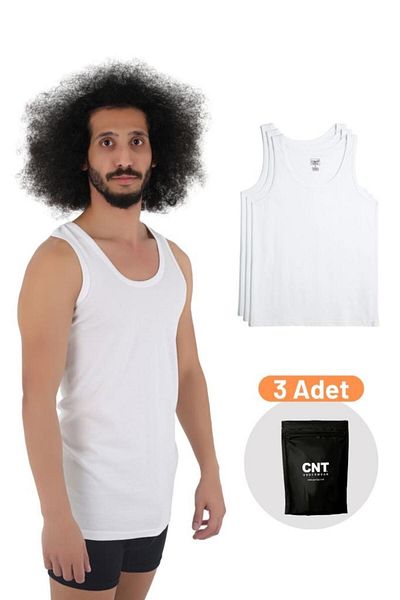 CNT Men's Undershirt Cotton Basic 3-Piece Premium Pack