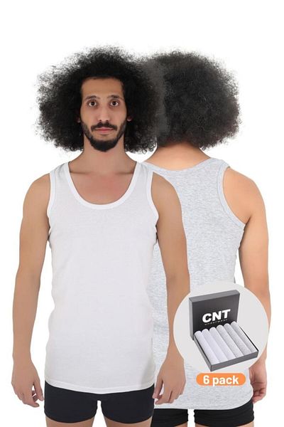 CNT Tricou pentru bărbați, bumbac, pachet premium de 6 piese