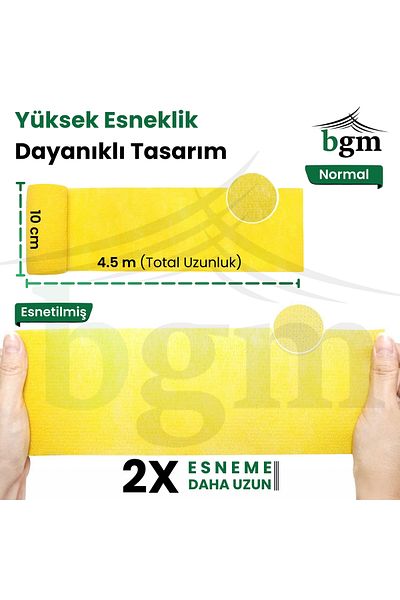 bgm Self-Adhesive Elastic Bandage 10cm X 4.5m Sports Band Coban