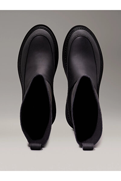 Calvin Klein Kadın Deri Yağmur Botları YW0YW015590GJ
