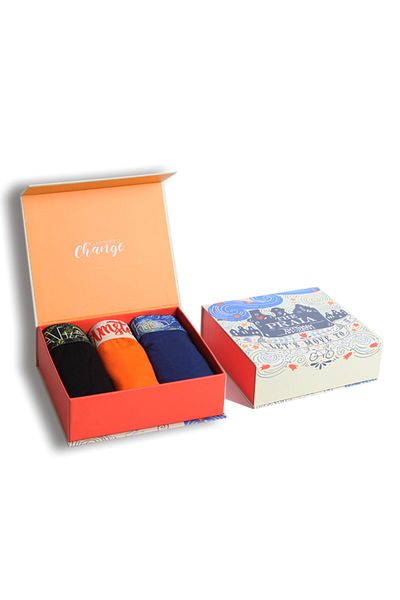 THE PRAIA Ανδρικό κουτί δώρου Boxer 3 τεμαχίων Amsterdam Premium Boxed