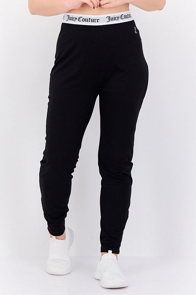 Juicy Couture بنطال ضيق بشعار العلامة التجارية للنساء، باللون الأبيض