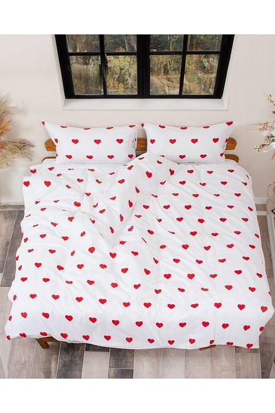 ENESSA Red Double Elastic Duvet Set - Çarsaf Battal