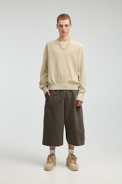 Pull & Bear Ripped STWD graphic jumper