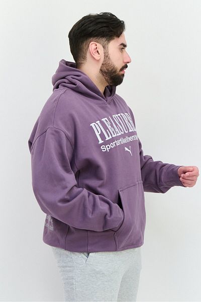 Puma Men Sportswear Fit Long Sleeves Outdoor Hoodie, Purple