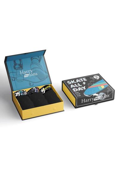 Harry Jons Skate Premium Kutulu 3 Adet Erkek Boxer Hediyelik Kutu