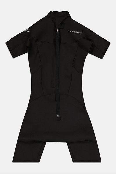 Quiksilver Kids Boy Long Sleeve Brand Logo Swimsuits, Black