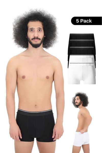 andredimoda Ανδρικά βαμβακερά Lycra Boxers 5 Pack Premium Πακέτο Προίκας Ειδικού Σχεδιασμού