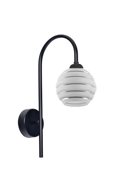 Uçar Anna Modern Baston Metal Sleeve with Glass Head Sconce Bedroom Bar Restoran Hotel Sconce