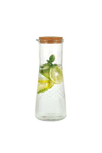Bien Servi Contemporary Design High Quality Glass Juice Jar 1.1 Liter