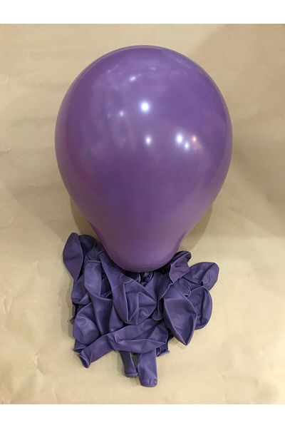 Deniz Party Store Retro Lavender Color Pastel Latex Balloon 12 Inch 10 Pcs
