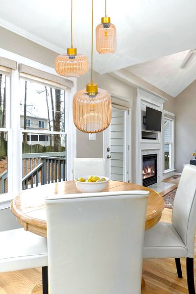 Fer Avize Nergis Modern Chandelier Pendant Lamp - 3-Piece Glass Kitchen Cafe Living Room Indoor