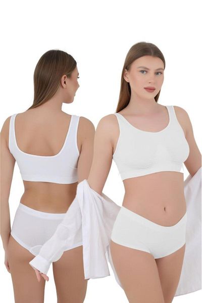 CNT Chiloți brazilian din microfibră pentru femei - Set de 3 (negru, alb, culoare nud)