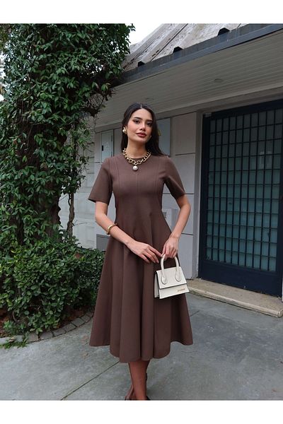 ESRAHELVACI Midi Length Flared Dress