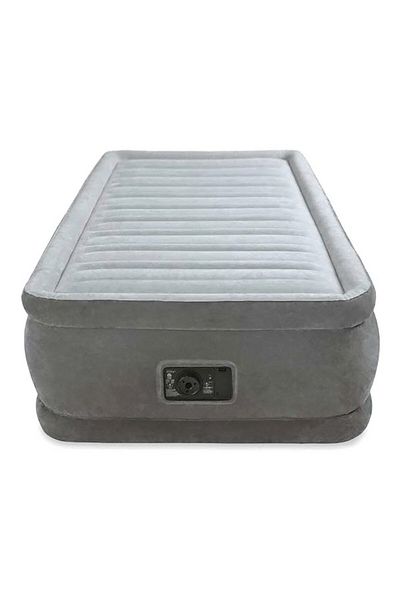 Intex Twin Fiber-Tech Technology Dura-Beam Comfort-Plush Air Bed with Built-in Pump