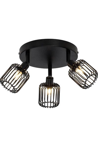 Homelux Flavian Triple Spotlight, 3Xg9, 33W, Metal, Black