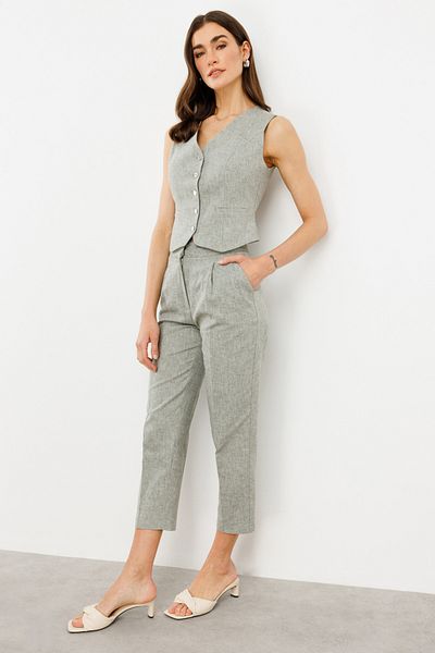 Ekol High Waist Side Pocket Trousers