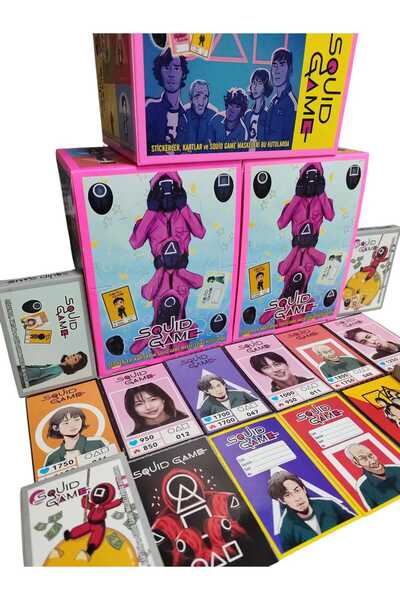 Emrah Gültekin بطاقات لعبة الحبار للموسم الثاني (10 صناديق صغيرة، 60 بطاقة شخ...