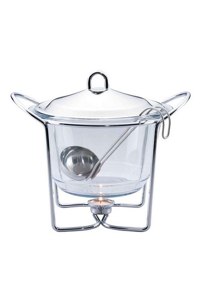 Bien Servi Round Soup Warmer with Ladle 4 Liter