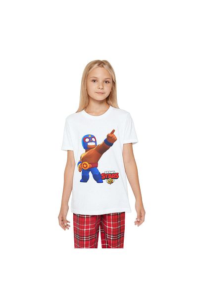 Hilosh Tricou pentru copii unisex cu imprimeu Brawl Stars El Primo K06