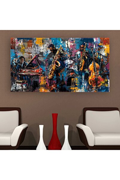 Ritmo Canvas Jazz Konseri Orkestra 2 Kanvas Tablo