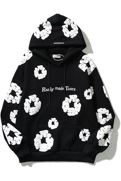 aynewmoda Ready Tears Printed Swaetshirt Hoodie